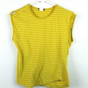 J. Crew Yellow Striped Knit Shirt Sz S